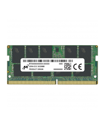 Micron SO-DIMM ECC DDR4 16GB 1Rx8 3200MHz PC4-25600 MTA9ASF2G72HZ-3G2R