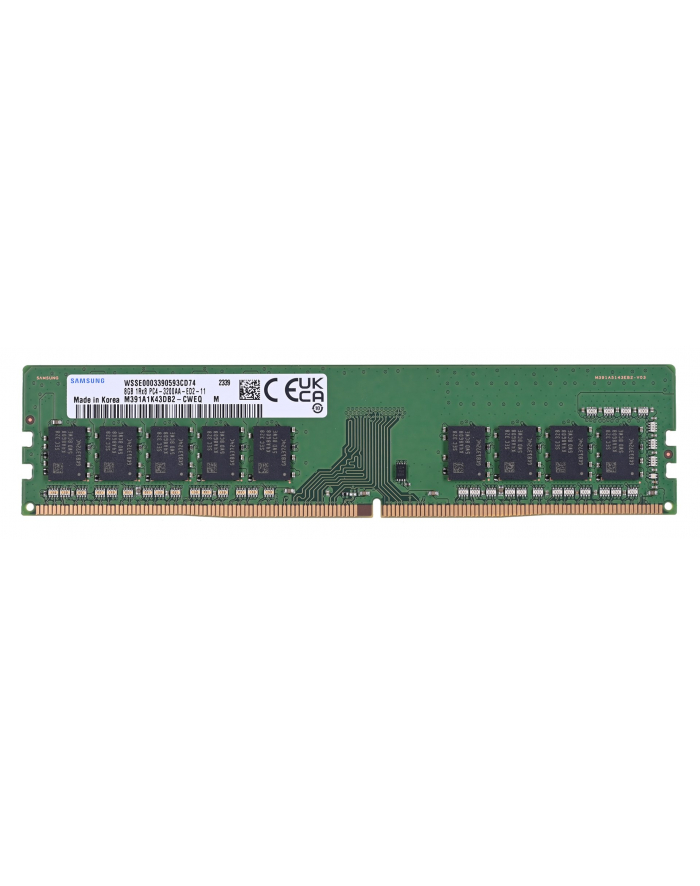 samsung semiconductor Samsung UDIMM ECC 8GB DDR4 1Rx8 3200MHz PC4-25600 M391A1K43DB2-CWE główny