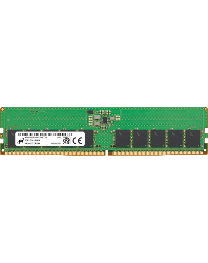 Micron ECC UDIMM DDR5 16GB 1Rx8 4800MHz PC5-38400 MTC10C1084S1EC48BA1R główny
