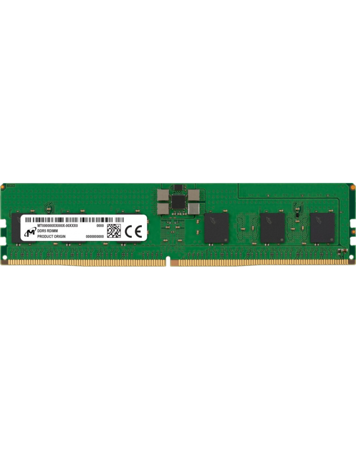 Micron RDIMM DDR5 16GB 1Rx8 4800MHz PC5-38400 ECC REGISTERED MTC10F1084S1RC48BA1R główny