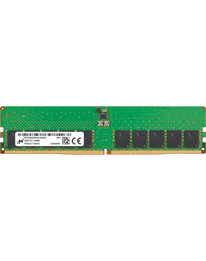Micron ECC UDIMM DDR5 32GB 2Rx8 4800MHz PC5-38400 MTC20C2085S1EC48BA1R główny