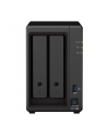 synology Serwer NAS DS723+ 2x0HDD 2GB DDR4 AMD R1600 3,1Ghz 2x1GbE RJ45 3Y - nr 20