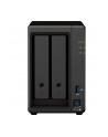 synology Serwer NAS DS723+ 2x0HDD 2GB DDR4 AMD R1600 3,1Ghz 2x1GbE RJ45 3Y - nr 57