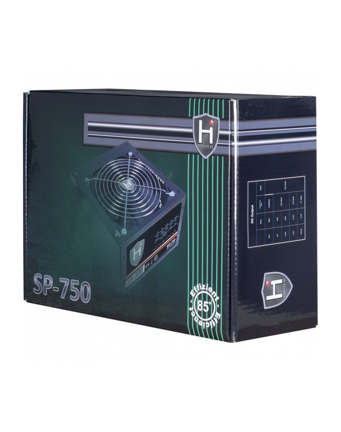 Inter-Tech HiPower SP-750 Zasilacz do komputera - 750 wat 120 mm 80 Plus (88882112) główny