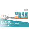 Digitus 50 M Cat 7 Kabel Sieciowy Sftp (Pimf) Simplex Baupvo Dca Lszh Halogen Free 1200 Mhz Miedź Awg 23/1 Poe+ Compatible Lan Cable Inst - nr 7