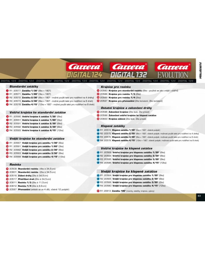 Carrera Wewnętrzne pobocze torów pochyły zakręt 2/30 (20594) główny