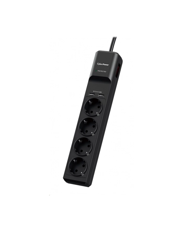 CYBERPOWER CYBERPOWER CYBERPOWER PROF. 4XSCHUKO/2XUSB OCHR. P. PRZECIAZ. P0420SUD0-DE  () CZARNY (P0420SUD0DE) główny