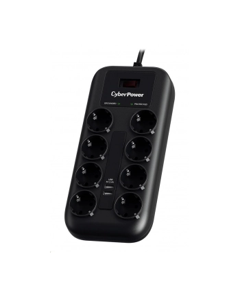 CYBERPOWER CYBERPOWER CYBERPOWER CYBERPOWER PROF. 8XSCHUKO/2XUSB OCHR. P. PRZECIAZ. P0820SUF0-DE - TANIE RATY SANTANDER! CZARNY (P0820SUF0DE) CZARNY (