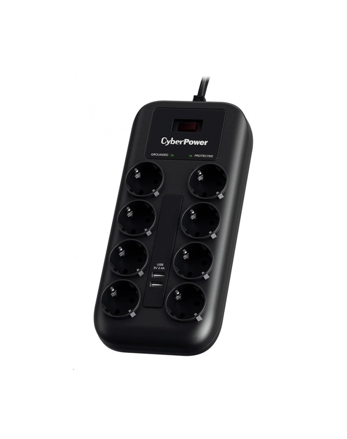 CYBERPOWER CYBERPOWER CYBERPOWER CYBERPOWER PROF. 8XSCHUKO/2XUSB OCHR. P. PRZECIAZ. P0820SUF0-DE - TANIE RATY SANTANDER! CZARNY (P0820SUF0DE) CZARNY ( główny