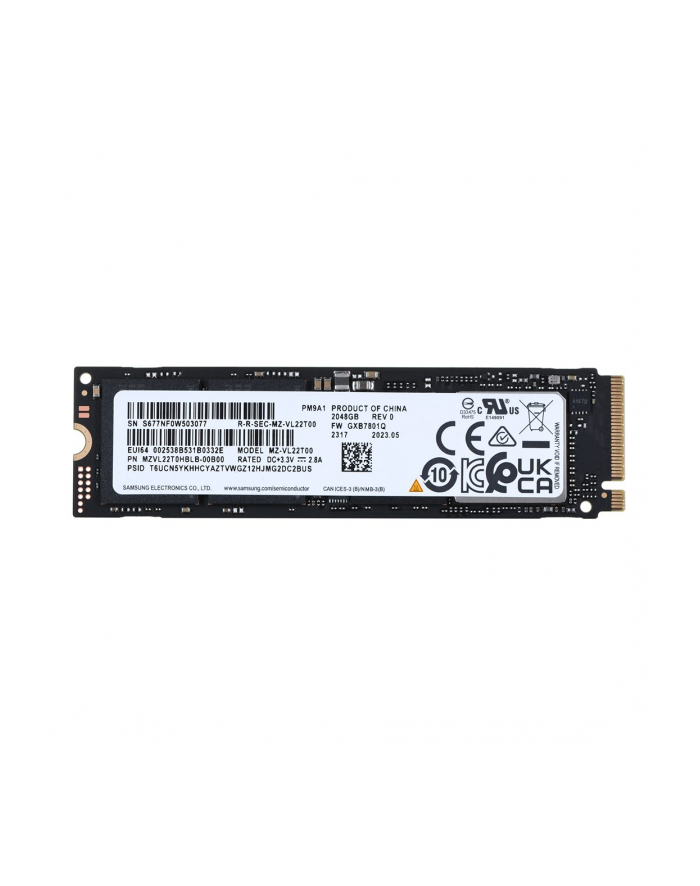 Dysk SSD Samsung PM9A1 2TB Nvme M.2 2280 MZVL22T0HBLB-00B00 główny