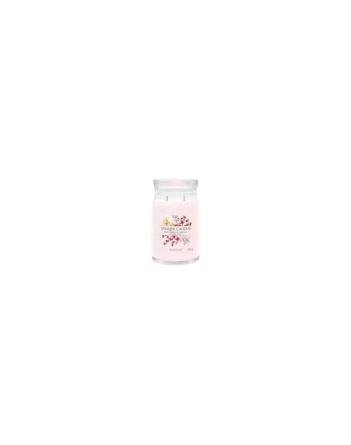 Yankee Candle Signature Pink Cherry & Vanilla Świeca Duża 567g główny