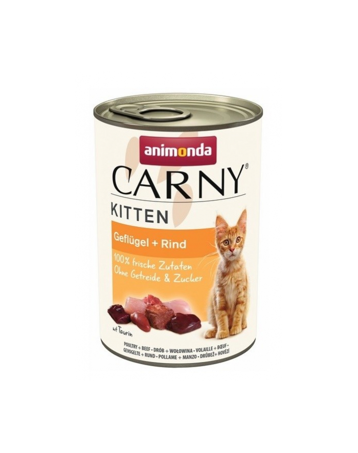 Animonda Carny Kitten smak: wołowina i drób 400g główny