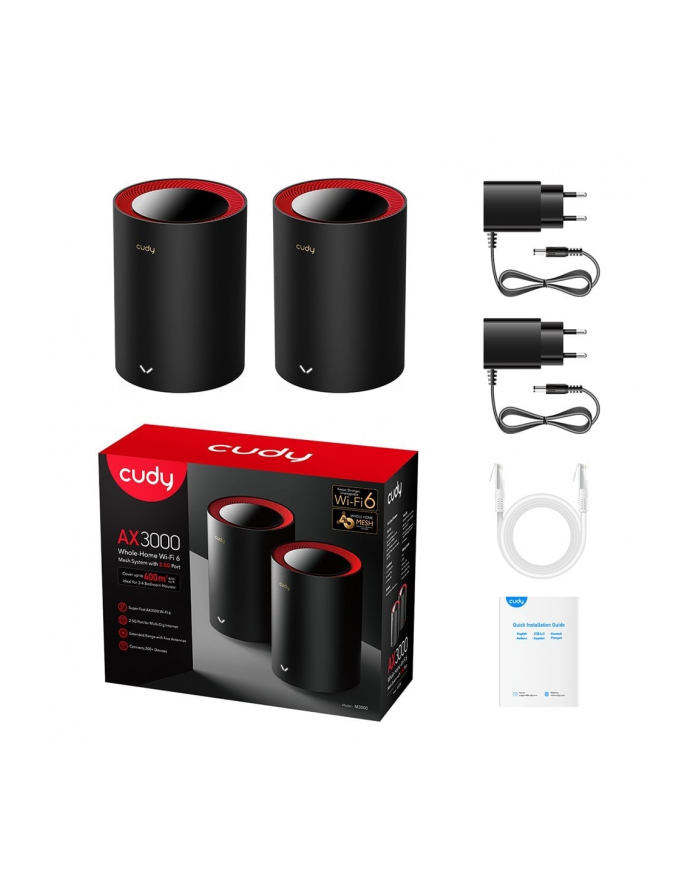 cudy System WiFi Mesh M3000 (2-Pack) AX3000 główny