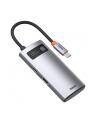 BASEUS  HUB 4W1 METAL GLEAM SERIES, USB-C DO USB 3.0 + USB 2.0 + HDMI + USB-C PD (6953156204621)  (6953156204621) - nr 1