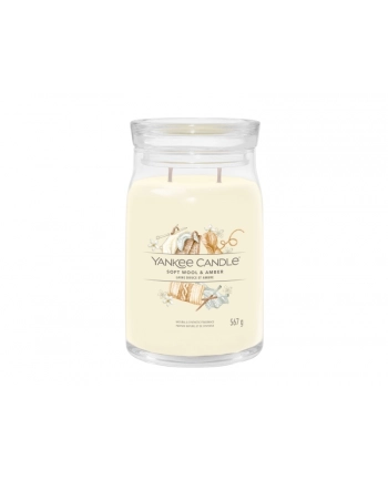 Yankee Candle Signature Soft Wool & Amber Świeca Duża 567g