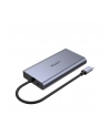unitek HUB 8-w-1 USB-C 3.1, HDMI, VGA, RJ45, SD, PD 100W, D1019B - nr 7