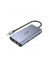 unitek HUB 8-w-1 USB-C 3.1, HDMI, VGA, RJ45, SD, PD 100W, D1019B - nr 8