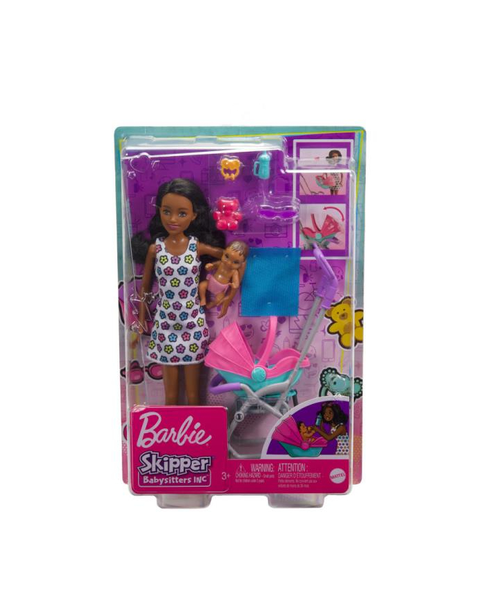 Barbie Skipper Klub Opiekunek Spacerówka zestaw HHB68 MATTEL główny
