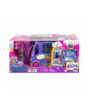 Barbie Extra Minibus koncertowy + Lalka Mini Minis HKF84 MATTEL