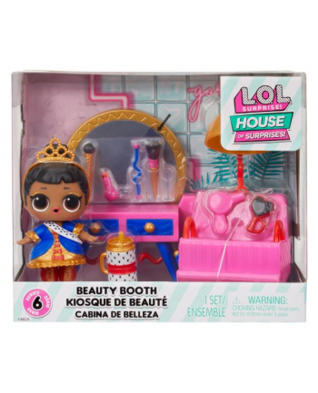 mga entertainment LOL Surprise Zestaw z lalką Furniture Playset with Doll - Her Majesty + Beauty Booth 583776