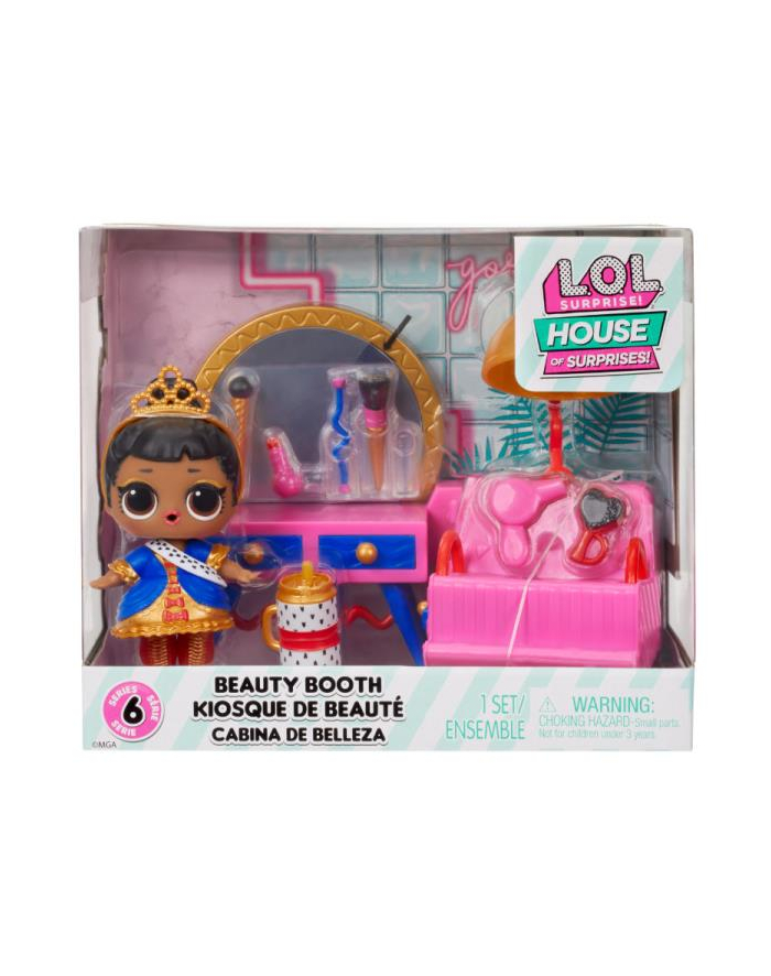 mga entertainment LOL Surprise Zestaw z lalką Furniture Playset with Doll - Her Majesty + Beauty Booth 583776 główny
