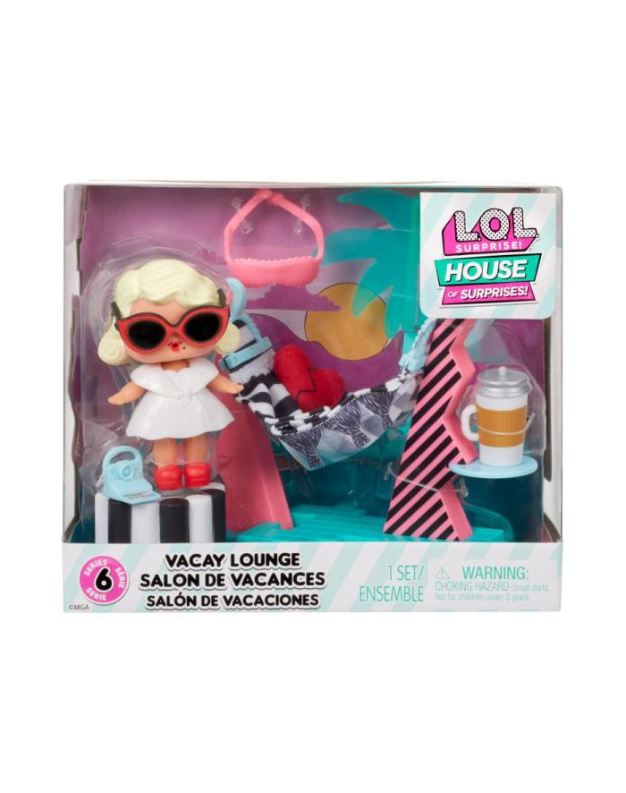 mga entertainment LOL Surprise Zestaw z lalką Furniture Playset with Doll - Leading Baby + Vacay Lounge 583790 główny