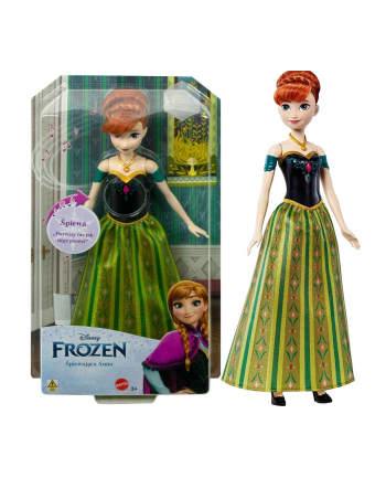 Disney Lalka Frozen Śpiewająca Anna HMG45 MATTEL
