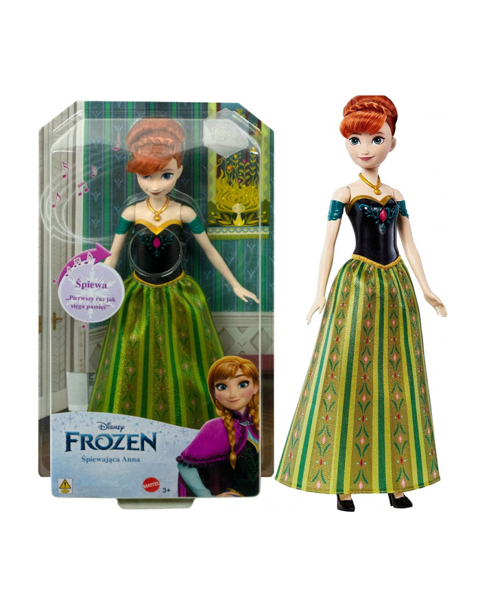 Disney Lalka Frozen Śpiewająca Anna HMG45 MATTEL główny