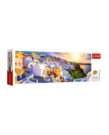 Puzzle 1000el Panorama Zachód słońca na Santorini, Grecja 29054 Trefl
