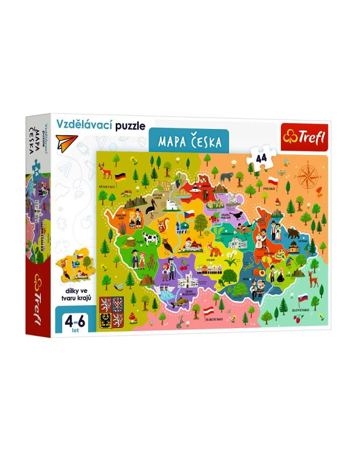 Puzzle Edukacyjne Mapa Czech 15562 Trefl główny