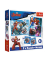 Puzzle 2w1 + memos Avengers Bohaterowie w akcji 93333 Trefl - nr 1