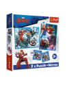 Puzzle 2w1 + memos Avengers Bohaterowie w akcji 93333 Trefl - nr 5