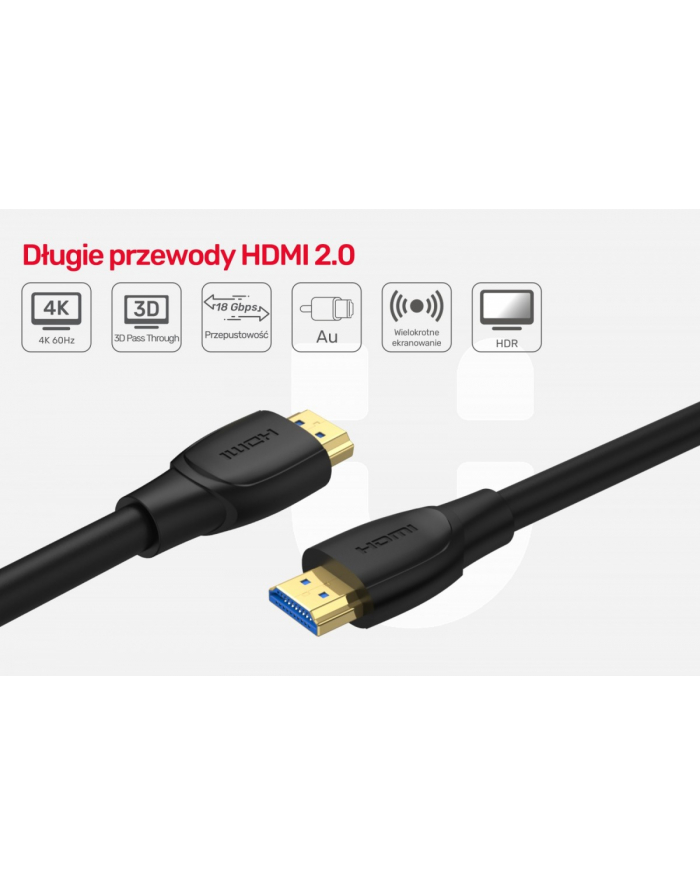 unitek Kabel HDMI High Speed 2.0, 4K  7m C11068BK główny