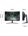 samsung Monitor 32 cale LS32BG650(wersja europejska)XEN VA 2560x1440 16:9 2xHDMI/1xDP/LAN(RJ45)/2xUSB3.0 1ms(GTG) WiFi/BT głośniki zakrzywiony HAS+PIV 240Hz SMART Gaming 2Yd2d - nr 71