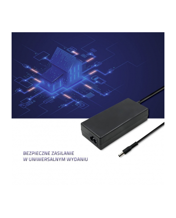qoltec Zasilacz desktopowy 60W | 12V | 5A | 5.5*2.1 + kabel zasilający