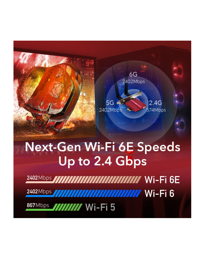 cudy Karta sieciowa WE3000S WiFi AX5400 PCI-E główny