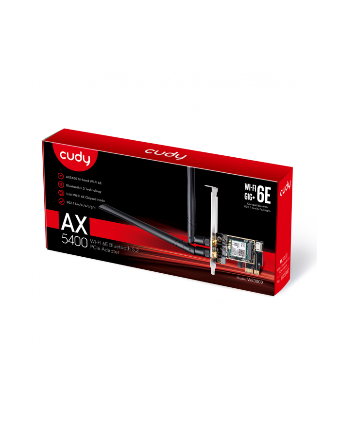cudy Karta sieciowa WE3000 WiFi AX5400 PCI-E główny