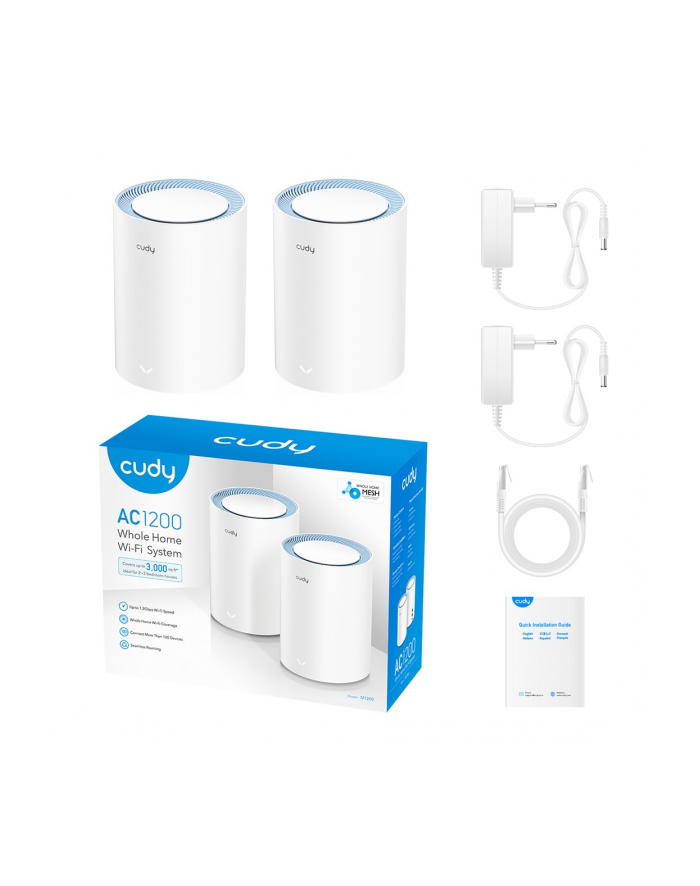 cudy System WiFi Mesh M1200 (2-Pack) AC1200 główny