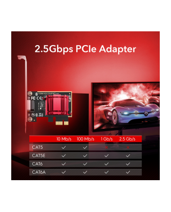 cudy Karta sieciowa PE25 2.5 Gb PCI-E