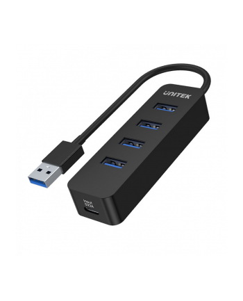 unitek Hub USB-A, 4x USB-A 3.1, Aktywny, 10W, H1117A