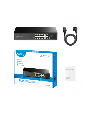 cudy Przełącznik GS1010PE 8xGE PoE+ 120W 2xGb Uplink nr 1