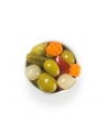 Oliwki MAESTROS ANTOJOS (ALCARRENO) puszka 4,2kg zielone z pestką i warzywami w słodko-słonej marynacie - nr 1