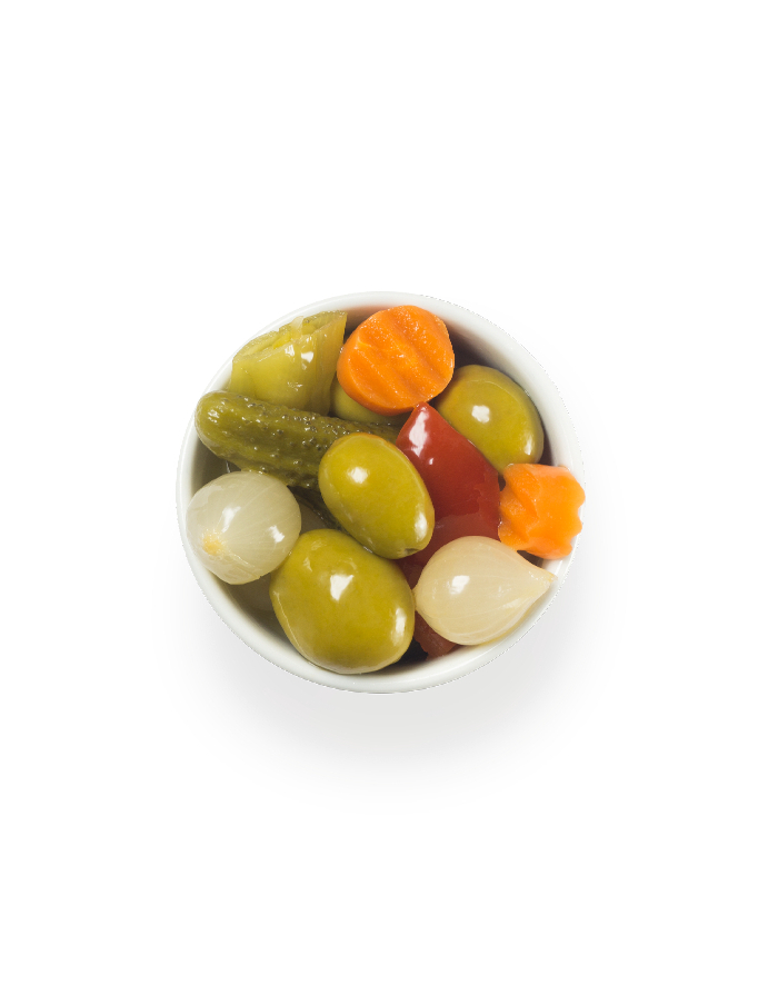 Oliwki MAESTROS ANTOJOS (ALCARRENO) puszka 4,2kg zielone z pestką i warzywami w słodko-słonej marynacie główny