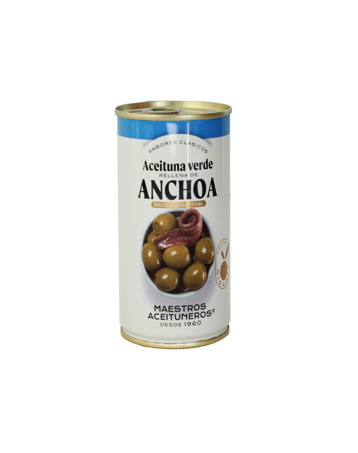 Oliwki MAESTROS ANCHOA puszka 4.2kg zielone bez pestki nadziewaną pastą z sardeli główny