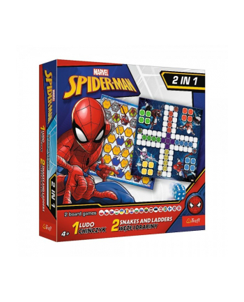 Gra 2w1 Chińczyk, Węże i drabiny,Spider-Man 02419 Trefl