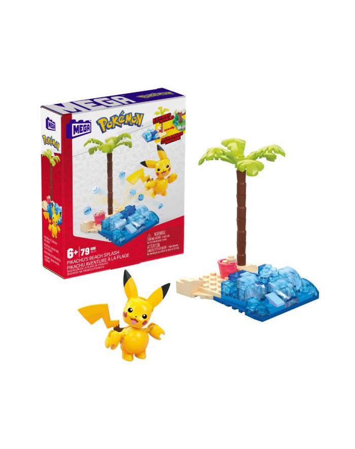 MEGA Pokemon Pikachu na plaży Zestaw klocków HDL76 MATTEL główny