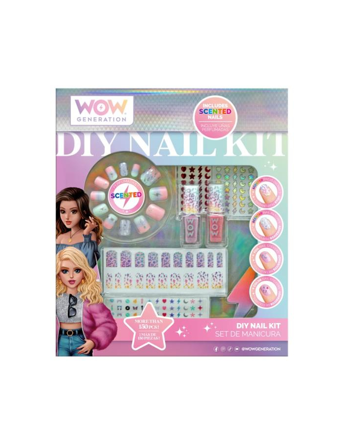 Zestaw do manicure z pachnącymi tipsami WOW 00017 Kids Euroswan główny