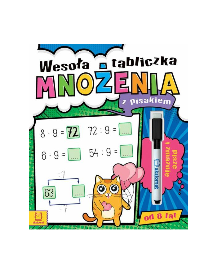 aksjomat Wesoła tabliczka mnożenia z pisakiem. Piszę i zmazuję (od 8 lat) główny