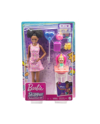 Barbie Lalka Skipper Miniurodziny krzesełko GRP41 MATTEL