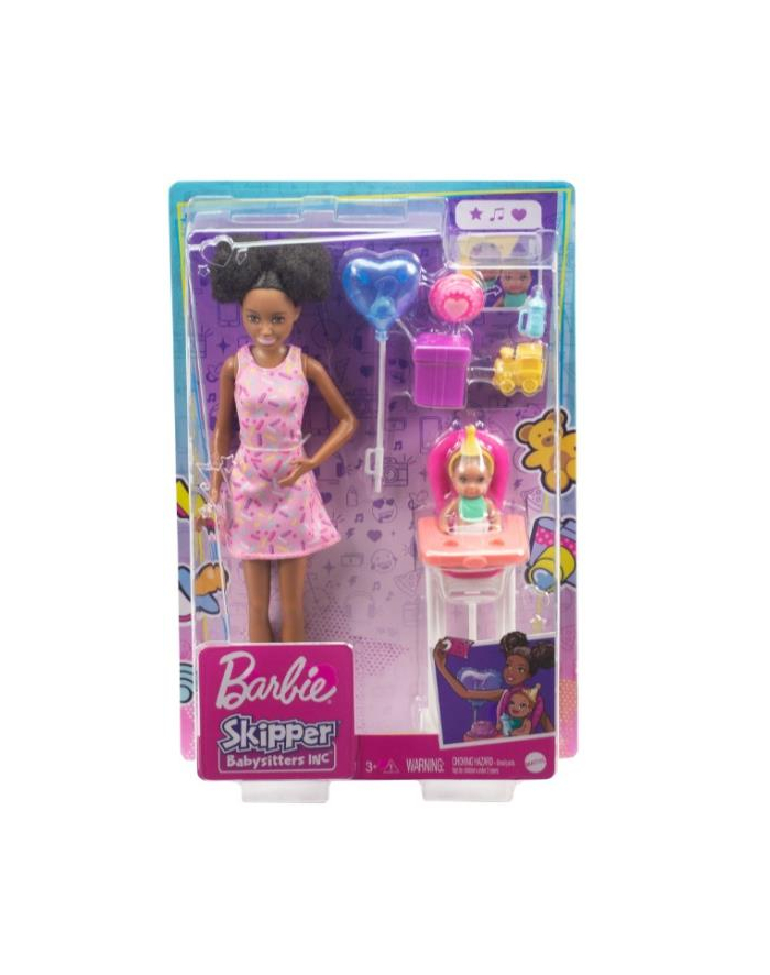 Barbie Lalka Skipper Miniurodziny krzesełko GRP41 MATTEL główny